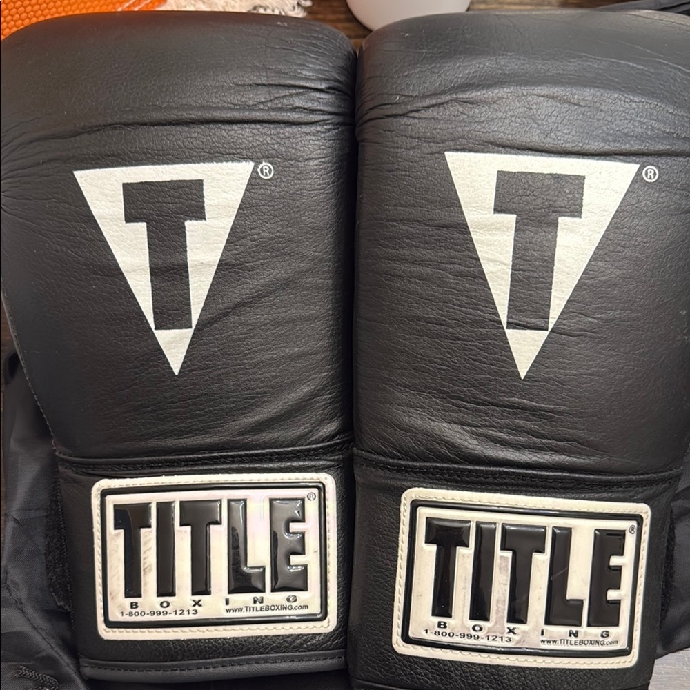 Title Boxing Black Gloves